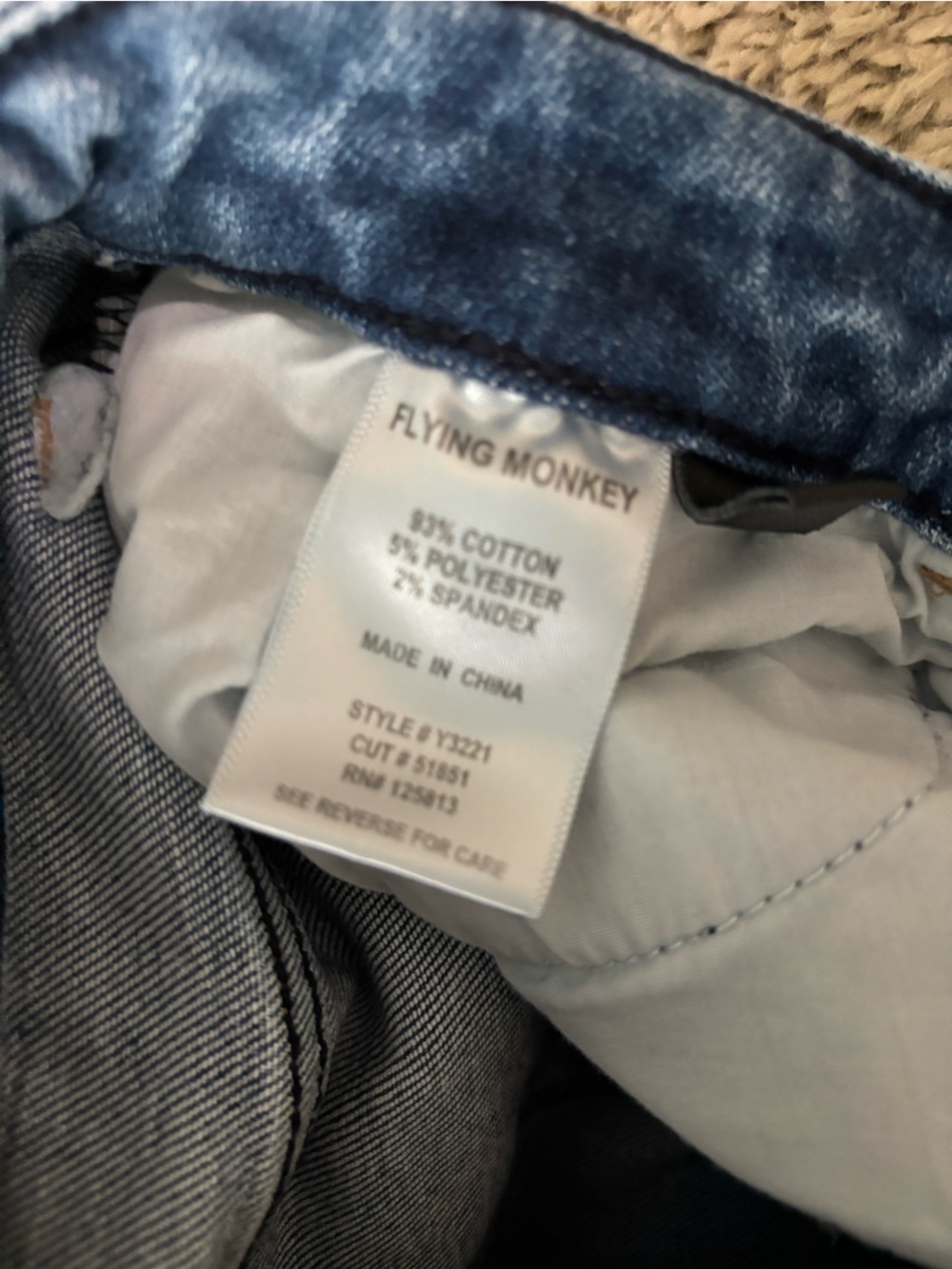 Flying Monkey Jeans size 26 - Picture 3 of 6